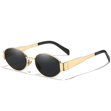 UV400 sunglasses Metal alloy oval sunglasses