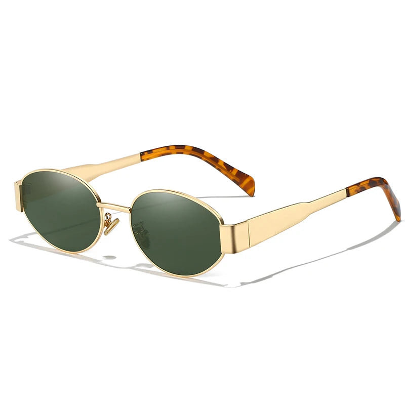 UV400 sunglasses Metal alloy oval sunglasses